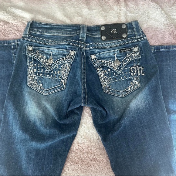 Miss Me Women's Dark Blue Boot Cut Jeans - Picture 4 of 5